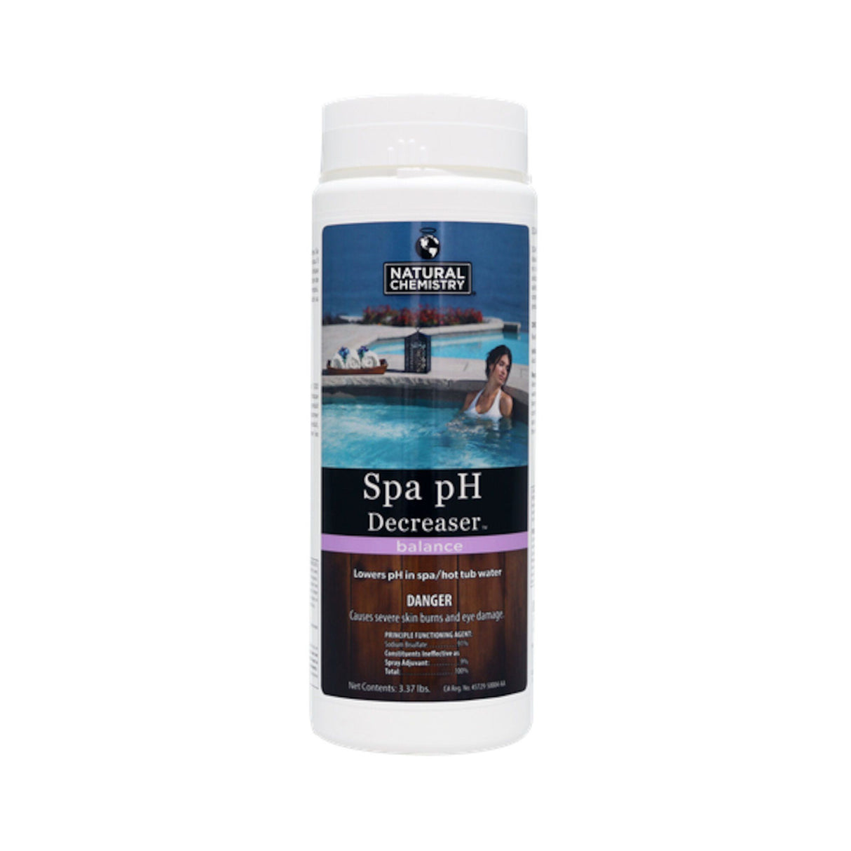 Water Care, Natural Chemistry, Ph Down, 3.37lb Bottle : 04103