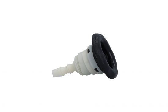 Jet Internal, Waterway, Poly Storm, Gunite, Thread In, Dual Rotating, 3-5/8" Face, Black : 229-8121