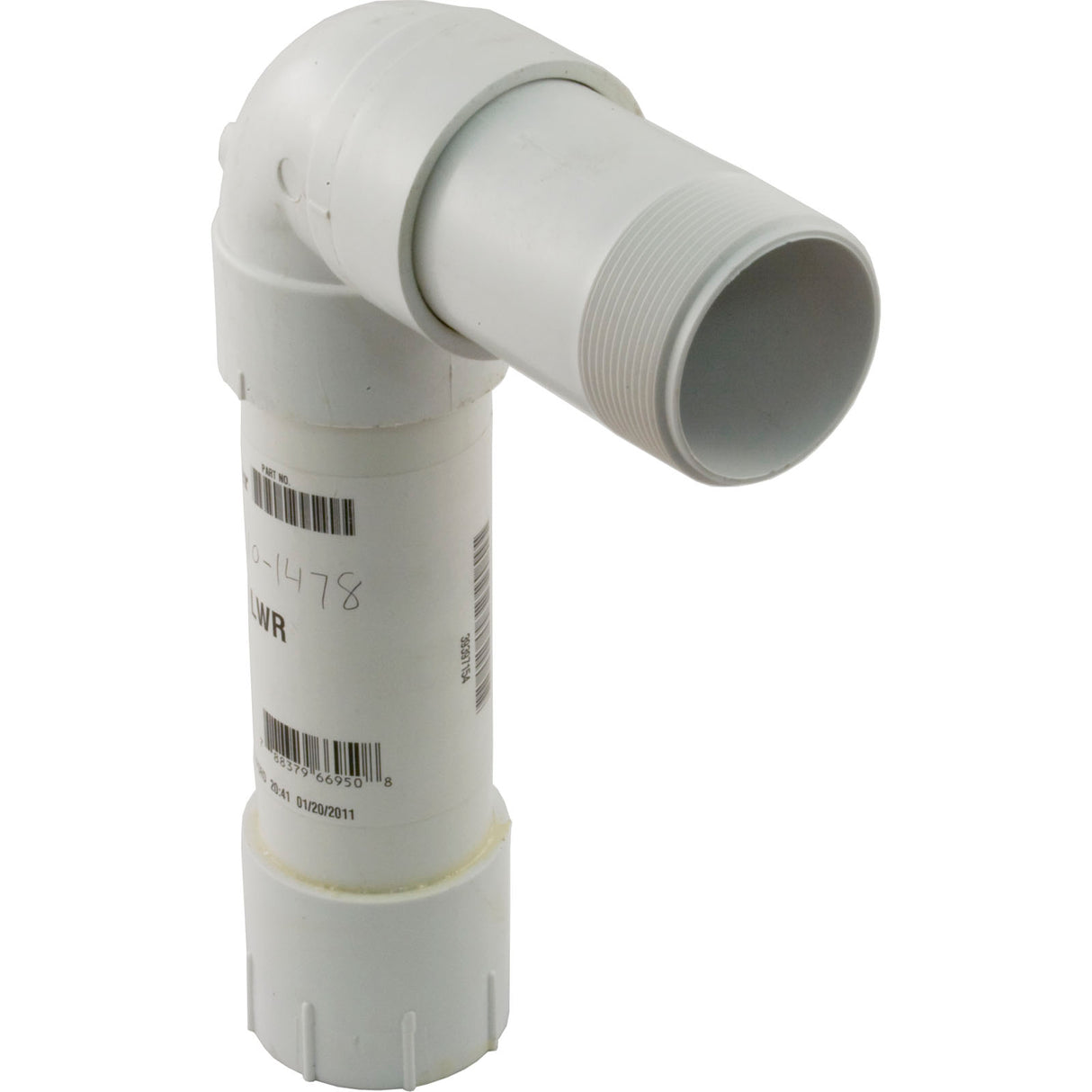 Pipe Assembly, Pentair PacFab TR60, Lower : 154805 - PacFab/Pentair - 788379669508 - PartsForSpas.com