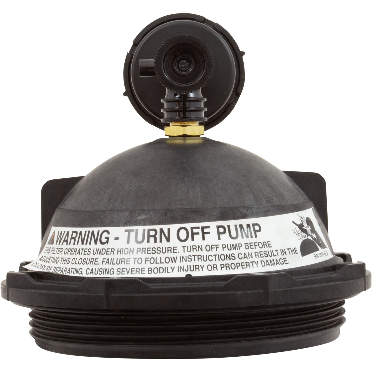 Tank Lid Kit, Pentair PacFab Triton II, 6" thd, Black : 154641 - PacFab/Pentair - 154641 - PartsForSpas.com