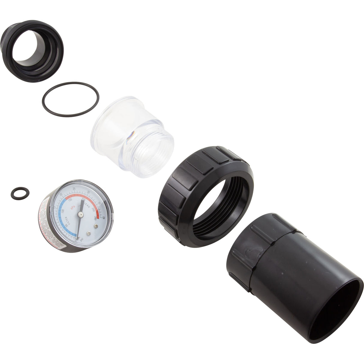 Union & Pressure Gauge Kit, Raypak Protege RPSF : 018252F - Raypak - 018252F - PartsForSpas.com