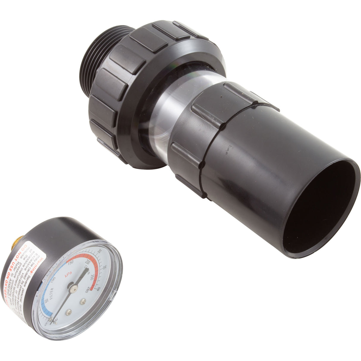 Union Kit, Raypak Protege RPSF, w/Sight Glass & Press. Switch : 018253F - Raypak - 840891043218 - PartsForSpas.com