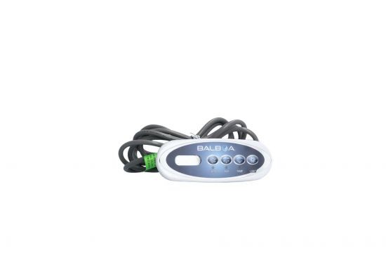 Spaside Control, Balboa ML200, Mini Oval, 4-Button, Jets-Aux-Temp-Light, 8 pin Molex plug : 52685