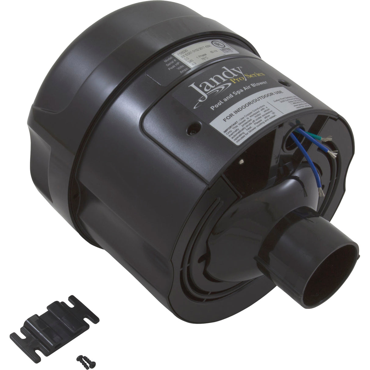 Blower, Zodiac Jandy, Plastic, 2.0hp, 230v, 4.9A, Hardwire : PSB220