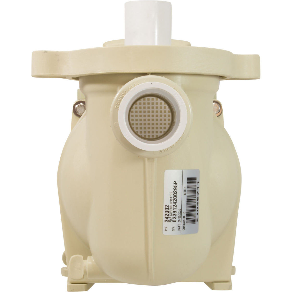Pump, Pentair SuperFlo VST, 1.5hp, 115/208-230v, Var-Spd, Almond : 342002