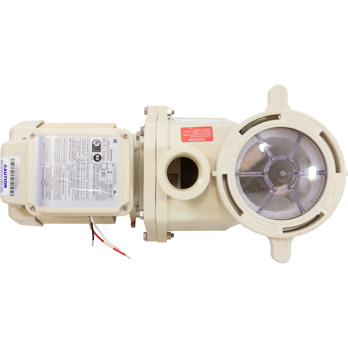 Pump, Pentair WhisperFlo, 2.0hp, 208-230/460v, 3-Phase, SD : 011643