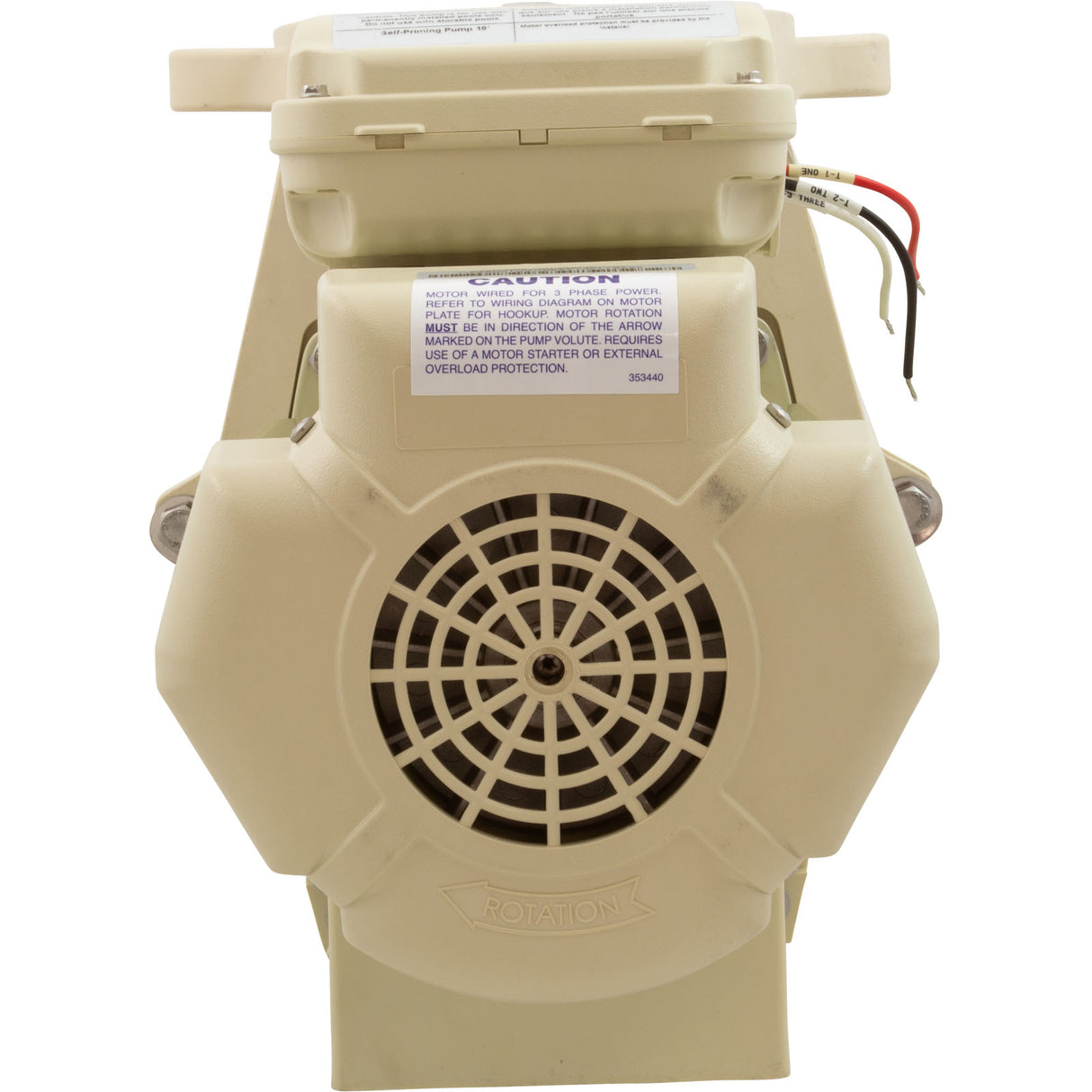 Pump, Pentair WFK-12, 3.0hp, 208-230/460, 3-Phase, Super Duty : 011644 - Pentair - 788379863883 - PartsForSpas.com