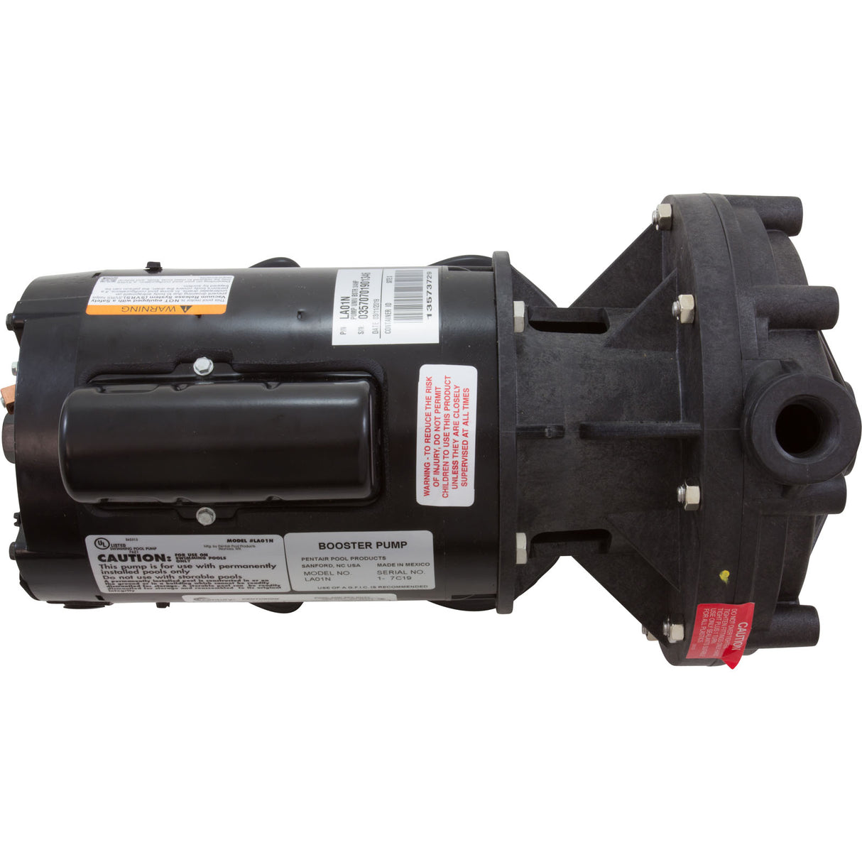 Pump, Booster, Pentair Letro, 0.75hp, 115v/230v, OEM : LA01N - StaRite/Pentair - 807318004788 - PartsForSpas.com