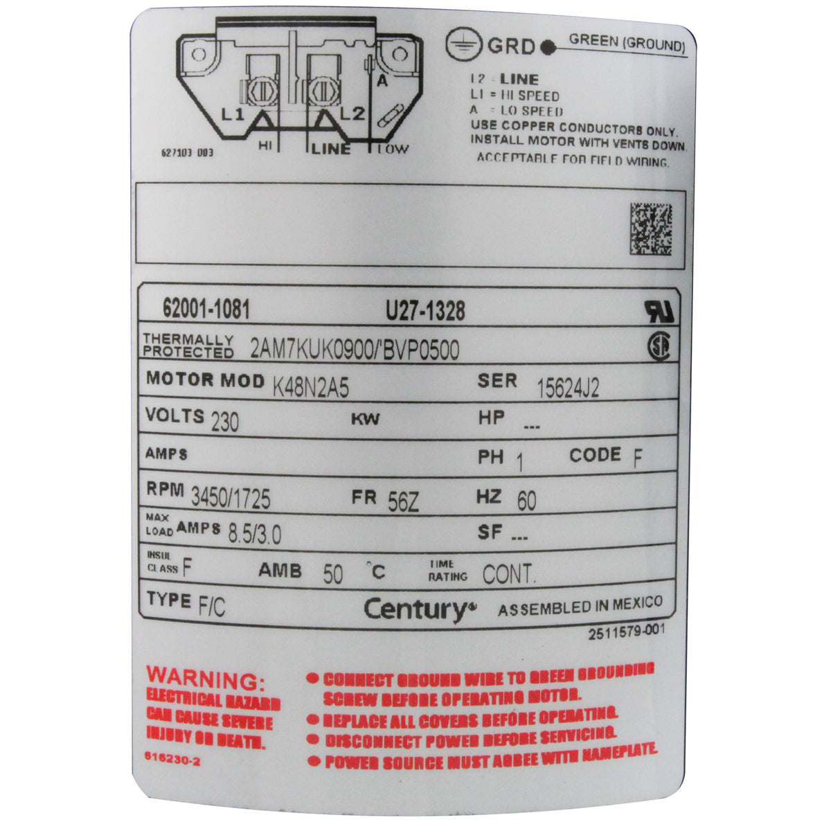 Pump, BWG Sta-Rite Dura-Jet, 2.0hp, 230v, 2-Spd, 2", OEM : 4239208-S