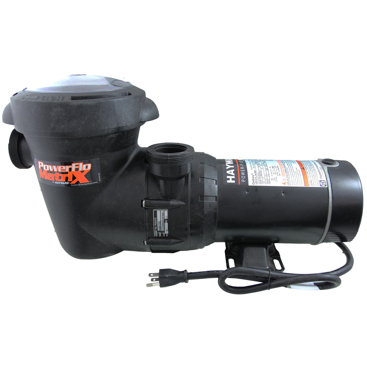 Pump, Hayward PowerFlo Matrix, 1.0hp, 115V, 6" Cord : W3SP1592 - Hayward - 0610377390460 - PartsForSpas.com
