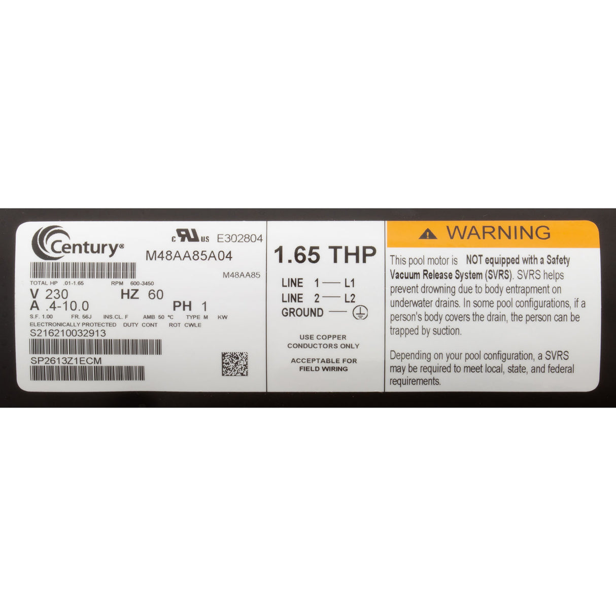 Pump, Hayward Super Pump VS, 1.65THP, 230v : W3SP2603VSP - Hayward - 0610377388023 - PartsForSpas.com