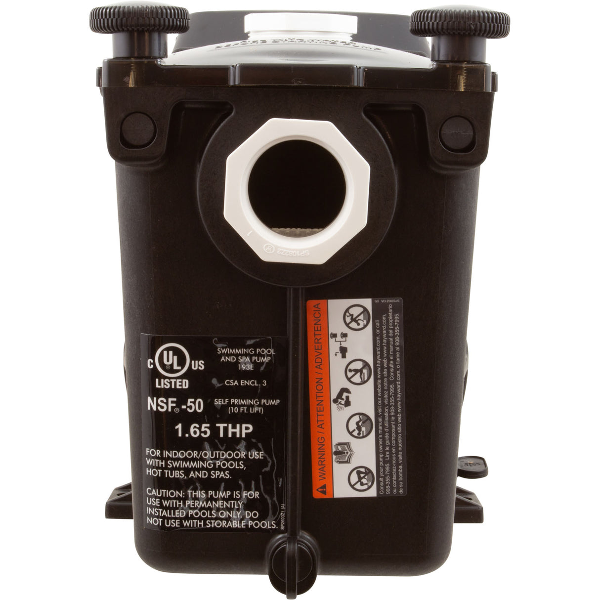 Pump, Hayward Super Pump VS, 1.65THP, 230v : W3SP2603VSP - Hayward - 0610377388023 - PartsForSpas.com