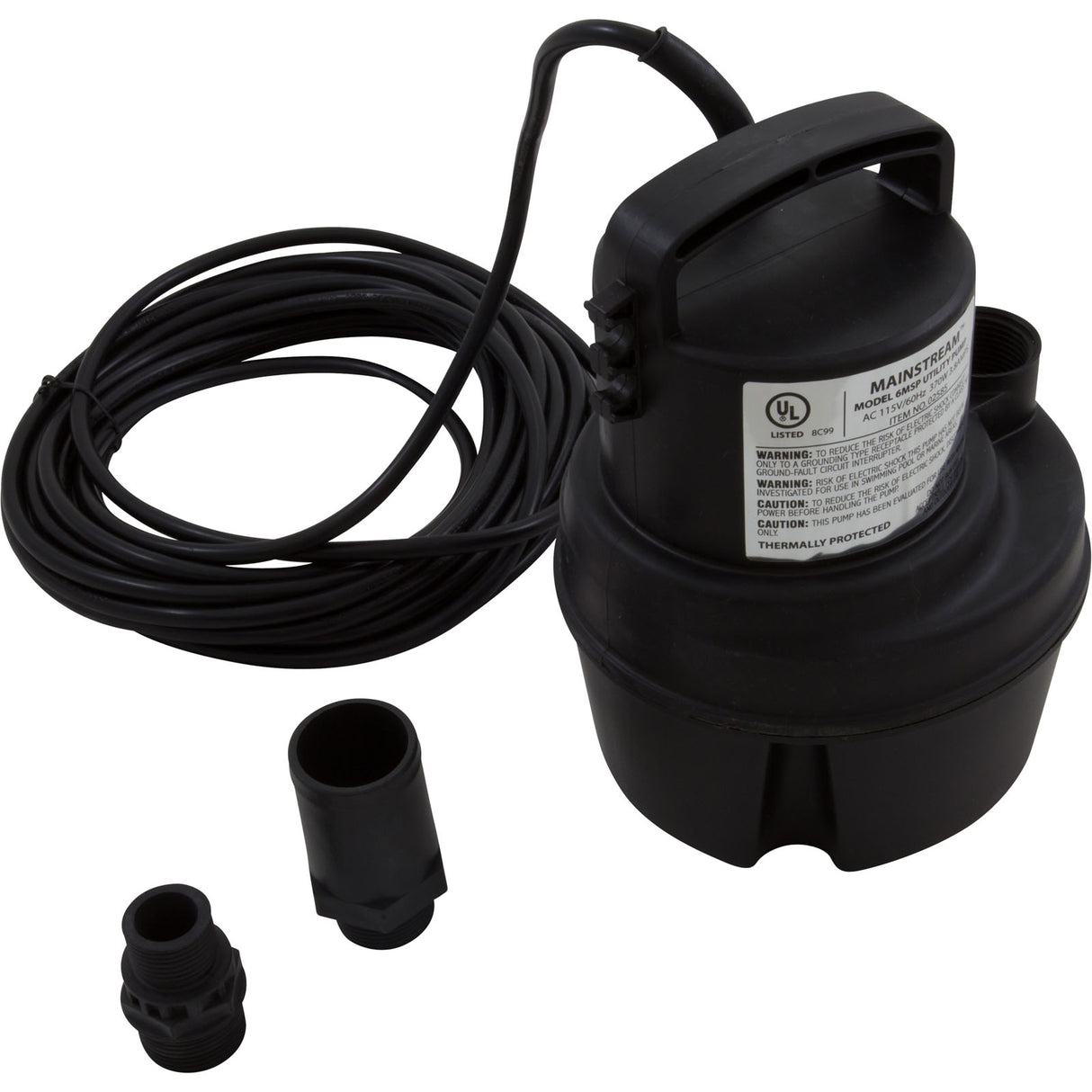 Pump, Submersible, Danner ProLine 6MSP, 1400GPH, 370W, 25' Cord : 02585 - Danner Manufacturing Inc - 02585 - PartsForSpas.com