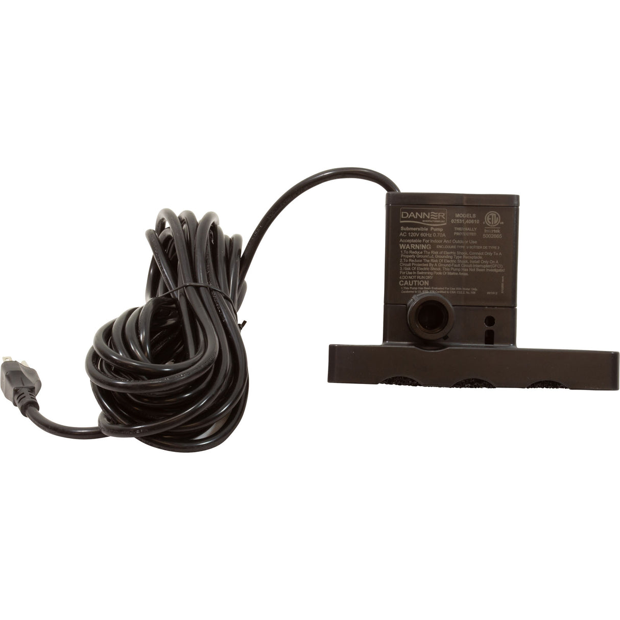 Pump, Submersible, Danner Cover Care Auto 360, 360gph, 3/4"GHT : 02531 - Danner Manufacturing Inc - 02531 - PartsForSpas.com