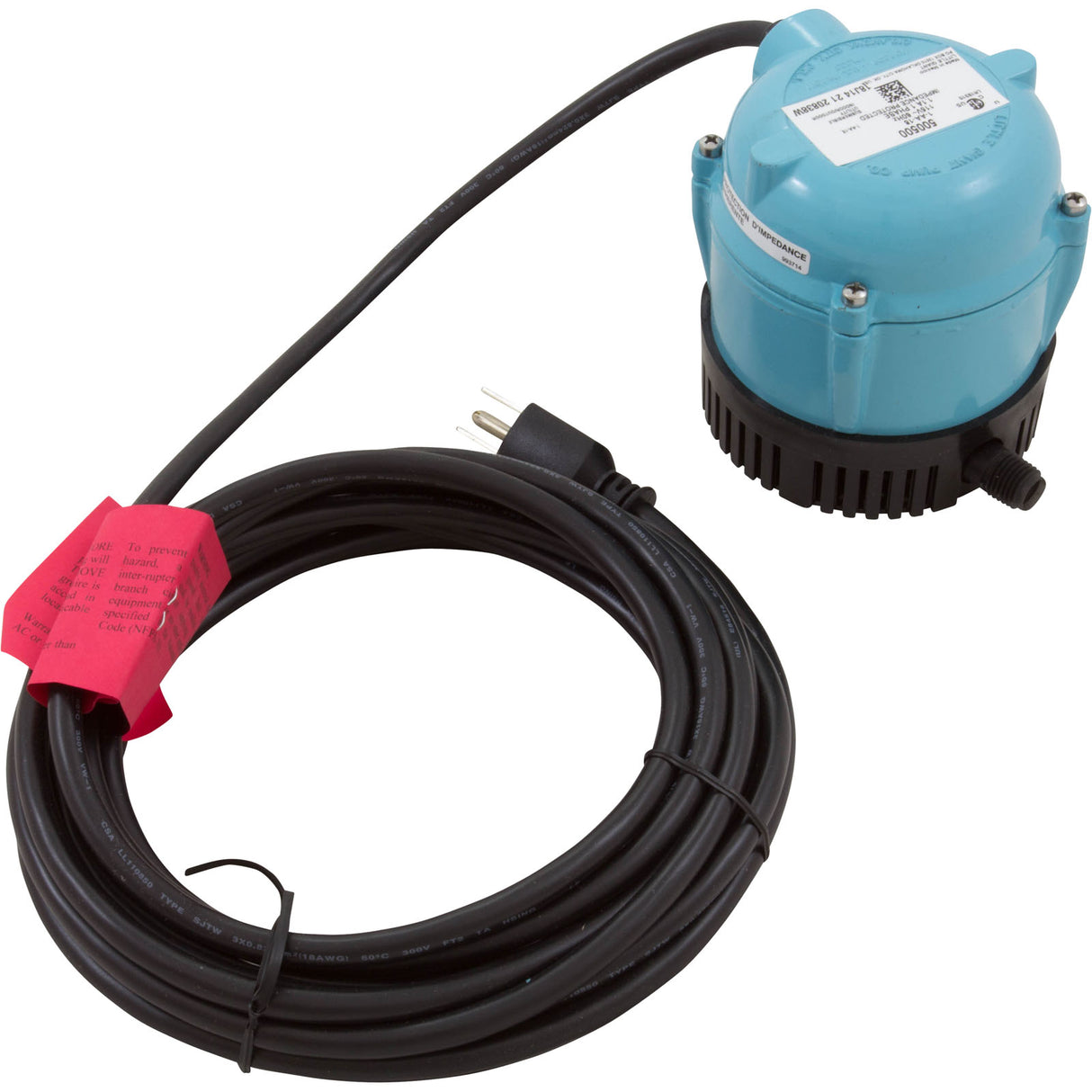 Pump, Submersible, Little Giant, 170 GPH, 70W, 18' Cord : 500500 - Franklin Electric - 010121005006 - PartsForSpas.com