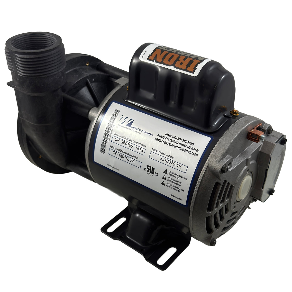 Pump, Circ, WW Iron Might, 1/15hp, 230v, 48fr, 50/60Hz, OEM : 3J10070-1E