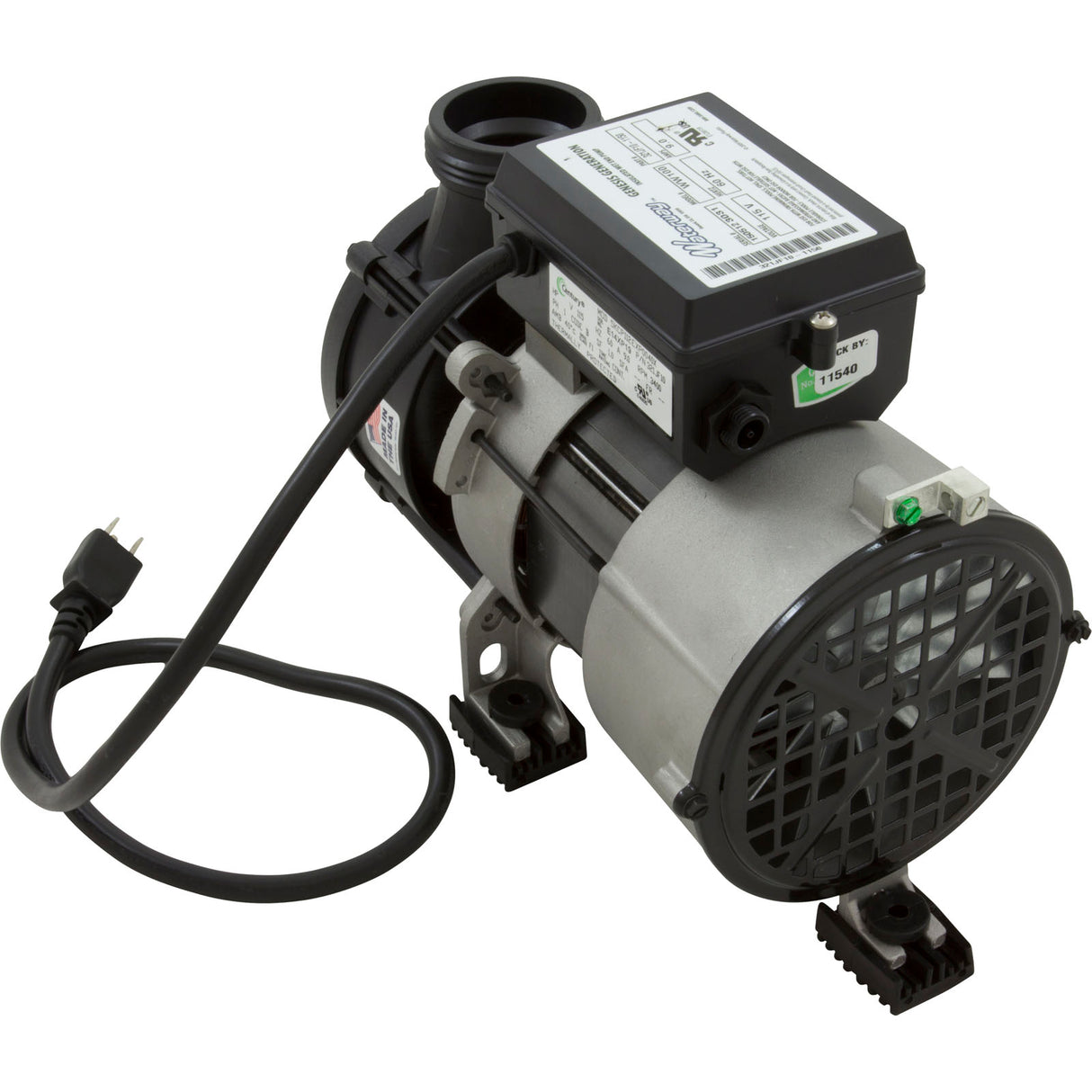 Pump, Bath, Waterway Genesis, 9.0A, 115v, 1-1/2", OEM, AS : 321JF10-0150 - Waterway Plastics - 806105400475 - PartsForSpas.com