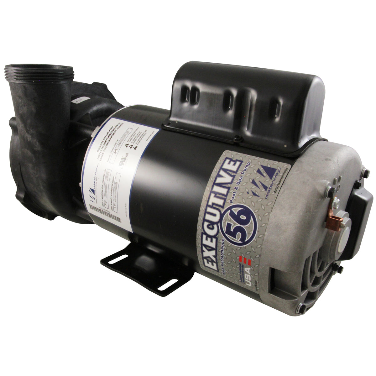 Pump, WW Executive, 3.0hp, 230V, 2-Spd, 56Fr, 2", 8ft Cord : ME-30226-20 - Waterway Plastics - 806105682437 - PartsForSpas.com