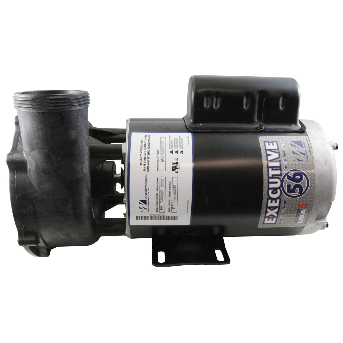 Pump, WW Executive, 3.0hp, 230V, 2-Spd, 56Fr, 2", 8ft Cord : ME-30226-20 - Waterway Plastics - 806105682437 - PartsForSpas.com