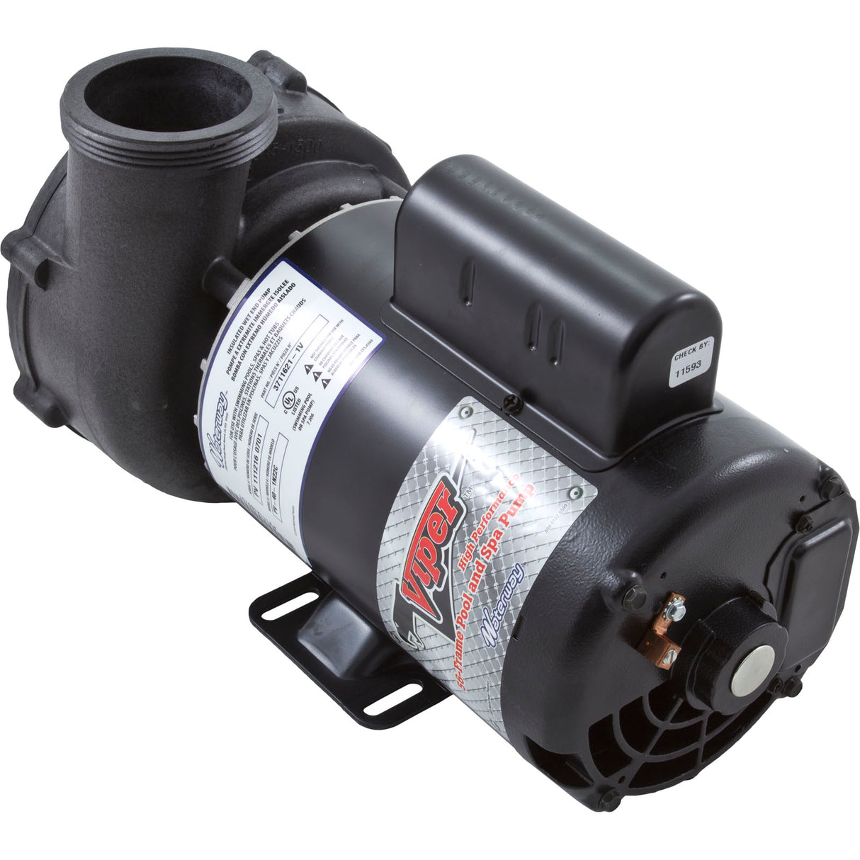 Pump, WW Viper, 4.0hp, 230v, 1-Spd, 56fr, 2-1/2" x 2-1/2", OEM : 3711621-1V - Waterway Plastics - 3711621-1V - PartsForSpas.com