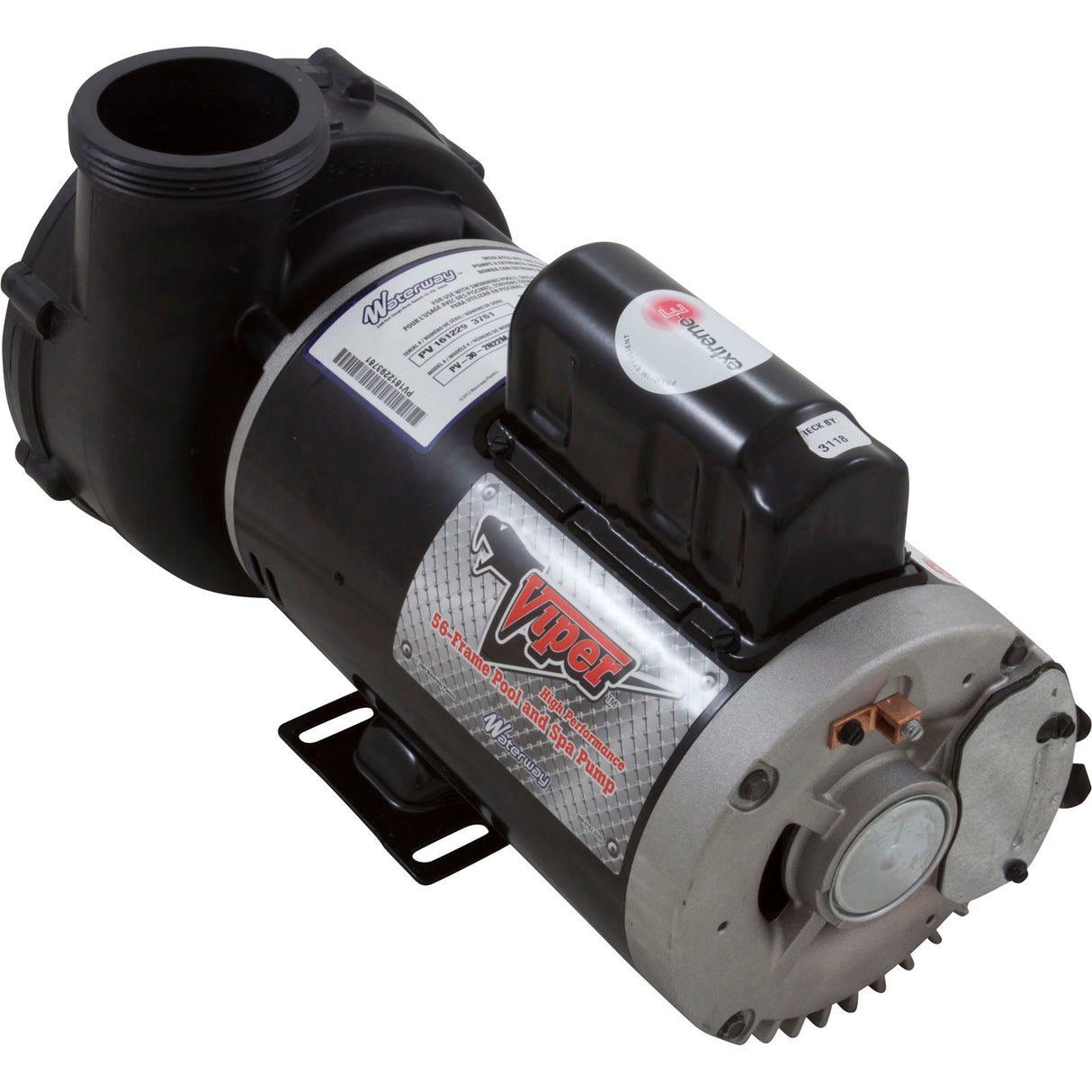 Pump, WW Viper, 4.0hp, 230v, 2-Spd, 56fr, 2-1/2" x 2-1/2", OEM : 3721621-1V - Waterway Plastics - 3721621-1V - PartsForSpas.com