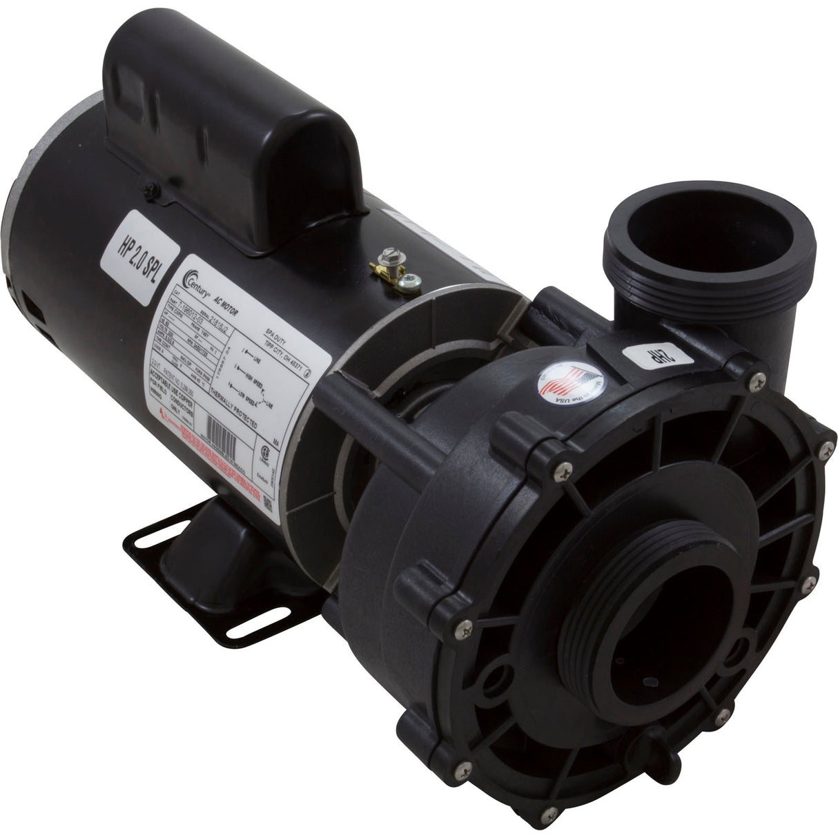 Pump, WW Ex2, 2.0SPL, 230v, 2-Spd, 48fr, 9.0A, 2", OEM : 3421021-1U - Waterway Plastics - 806105376237 - PartsForSpas.com