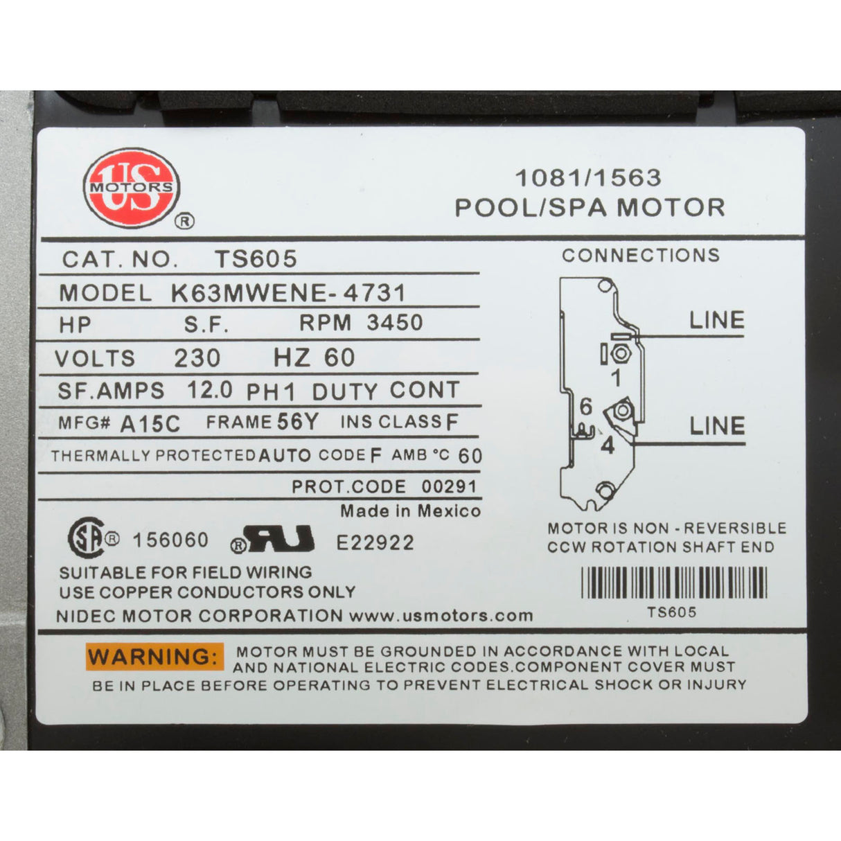 Pump, WW Exec, 4.0hp, 230v, 1-Spd, 56fr, 2", OEM : 3711621-1D - Waterway Plastics - 3711621-1D - PartsForSpas.com