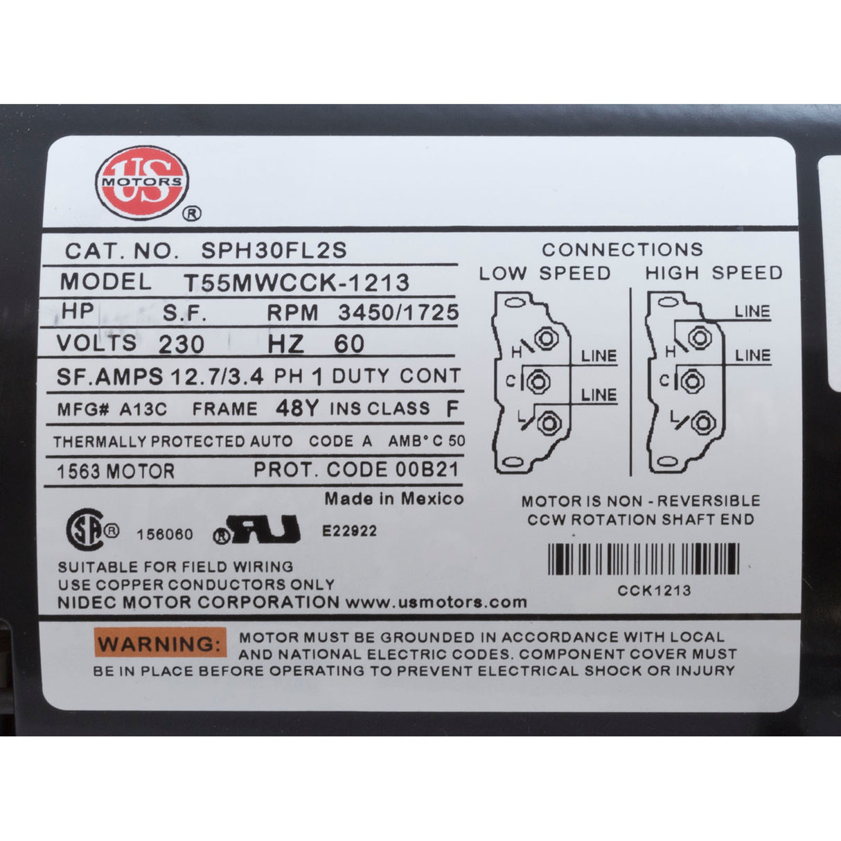 Pump, WW Hi-Flo, 4.0SPL, 230v, 2-Spd, 48fr, 2", OEM : 3421621-10 - Waterway Plastics - 3421621-10 - PartsForSpas.com