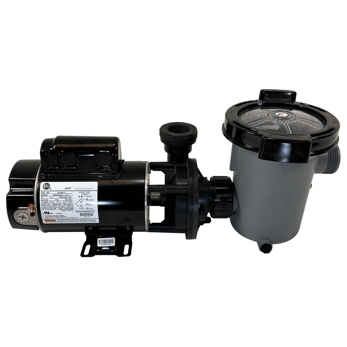 Pump, WW Hi-Flo II, 1.0SPL, 2-Spd, 115v, 6"Trp, ft Nema, Vert : SD-07-2-N