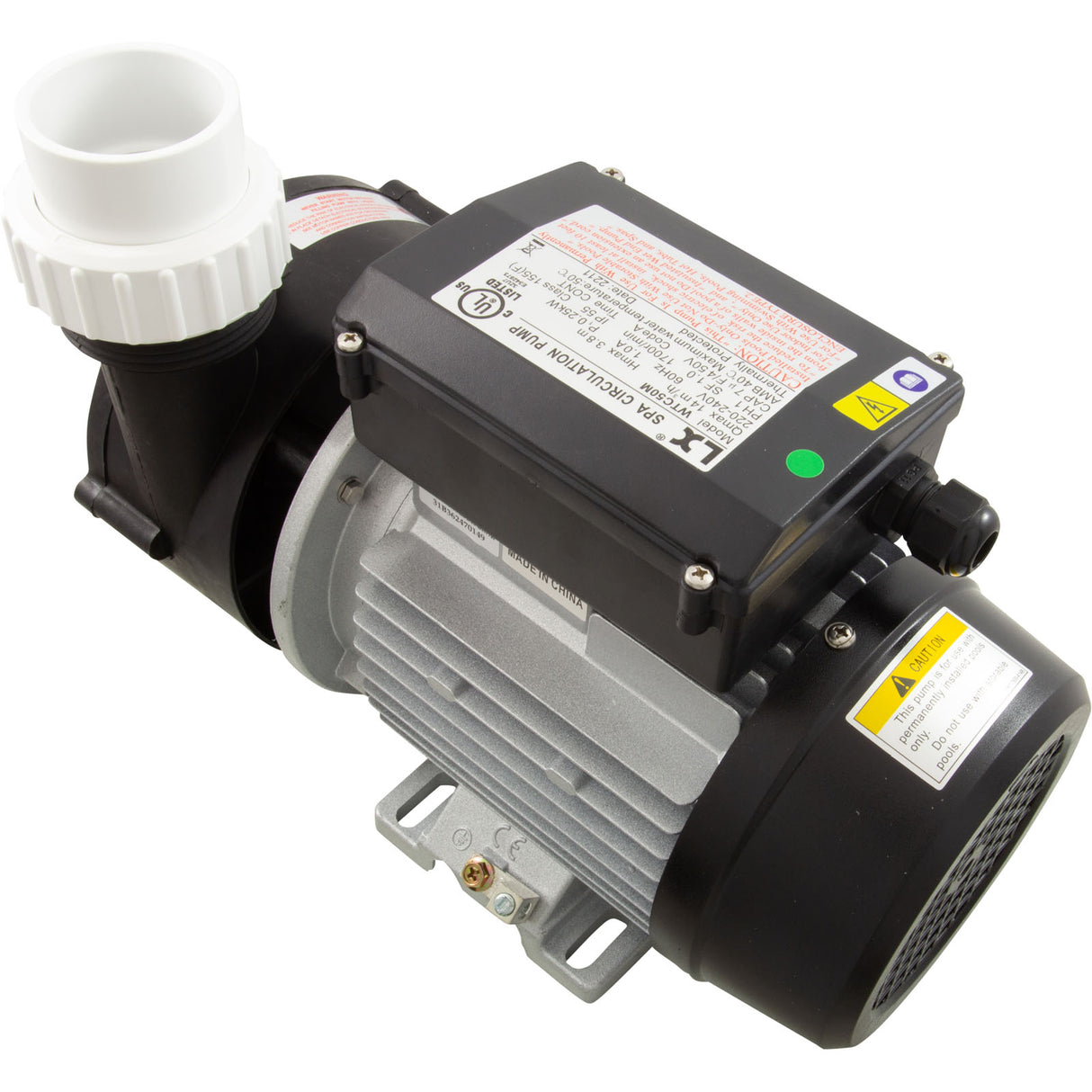Pump, Circ, LX WTCM, 1/15hp, 230v, 48Fr, 1.5", Long Snout : WTC50MLS - Lingxiao (LX) Pump - WTC50MLS - PartsForSpas.com