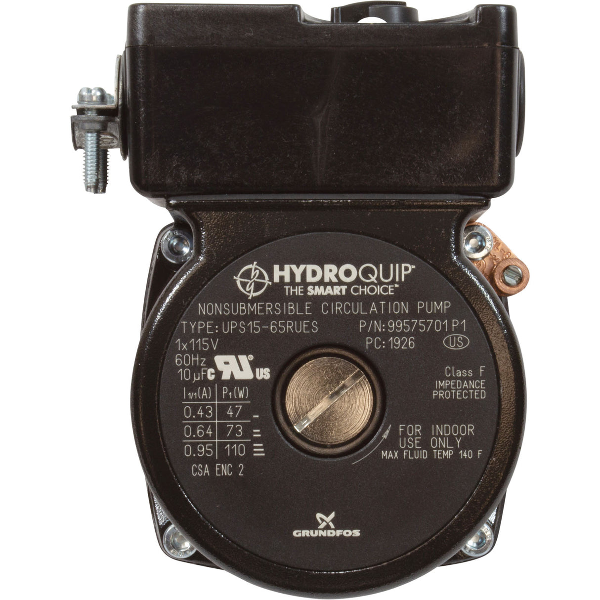 Pump, Circ, Grundfos Universal Kit, 3-Spd, 115v, 3/4" Barb : 99575701P1 - Grundfos - 99575701P1 - PartsForSpas.com