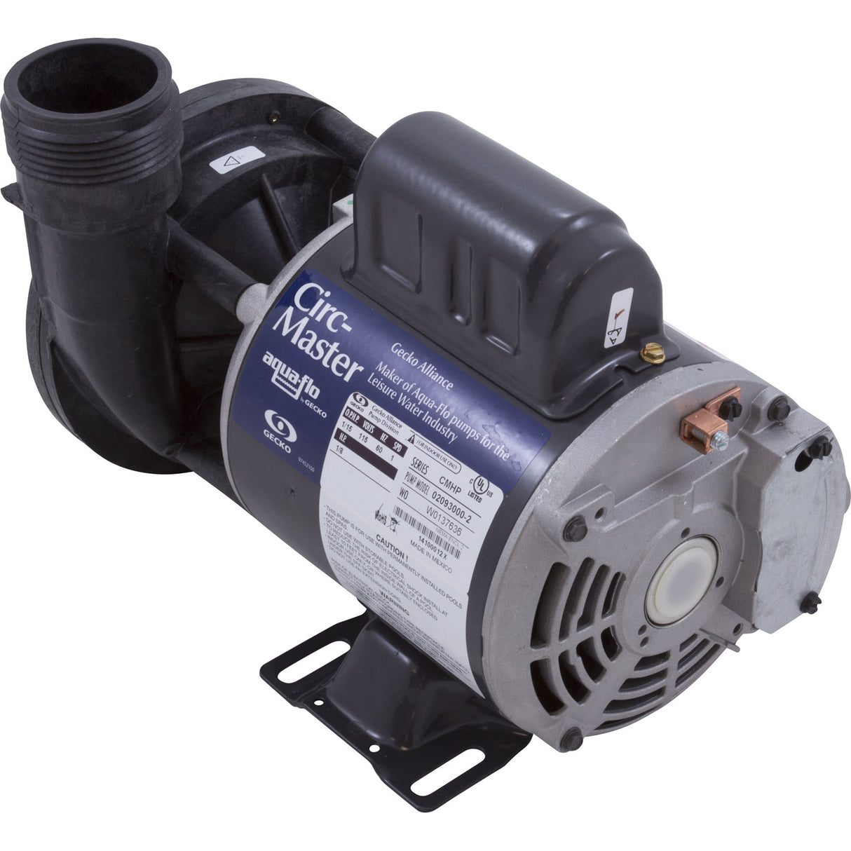 Pump, Circ, Gecko Aqua Flo CMHP, 1/15hp, 115v, 1-1/2", OEM : 02093000-2010 - Aquaflo/Gecko - 02093000-2010 - PartsForSpas.com