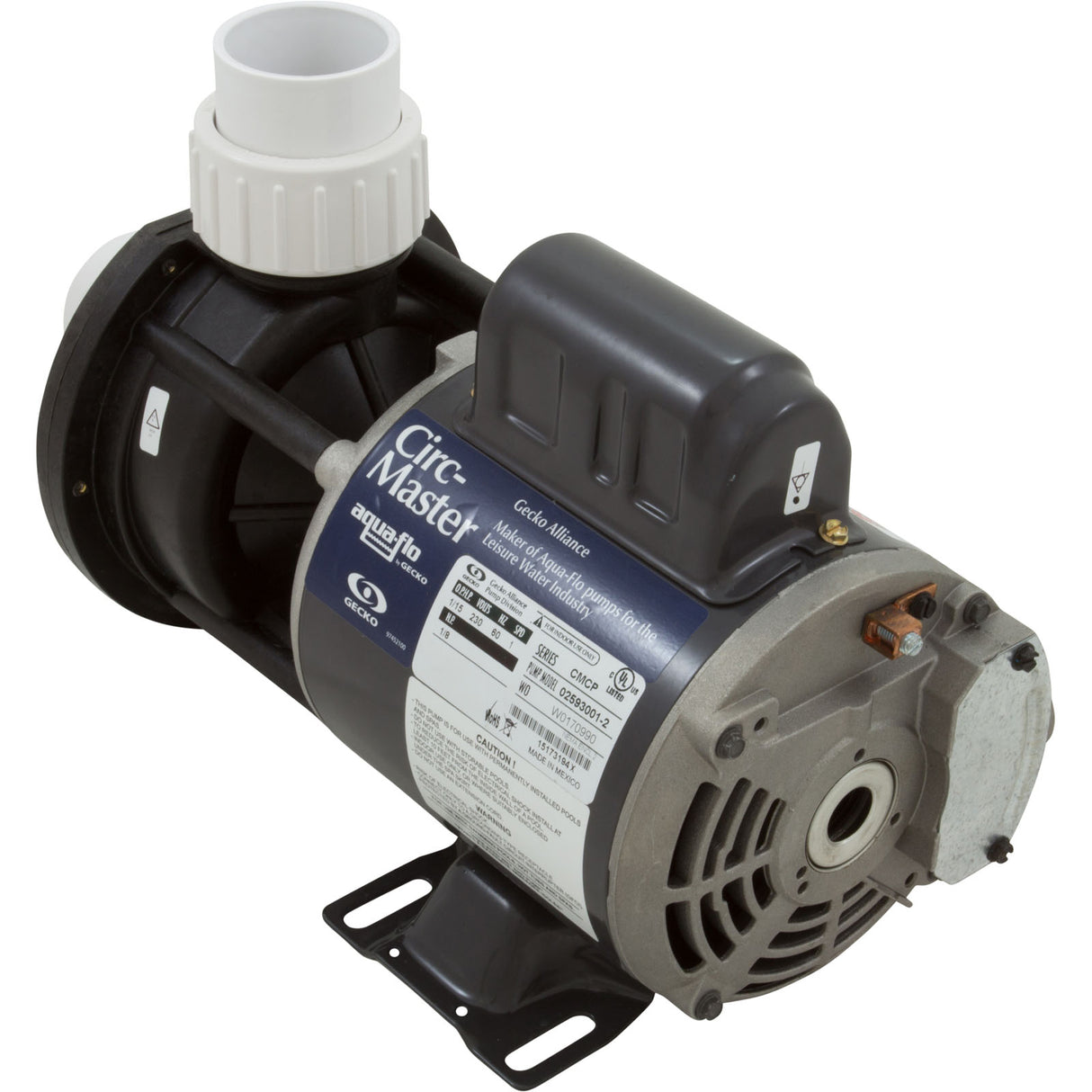 Pump, Circ, Gecko Aqua Flo CMCP, 1/15hp, 230v, 1-1/2", OEM : 02593001-2010 - Aquaflo/Gecko - 02593001-2010 - PartsForSpas.com
