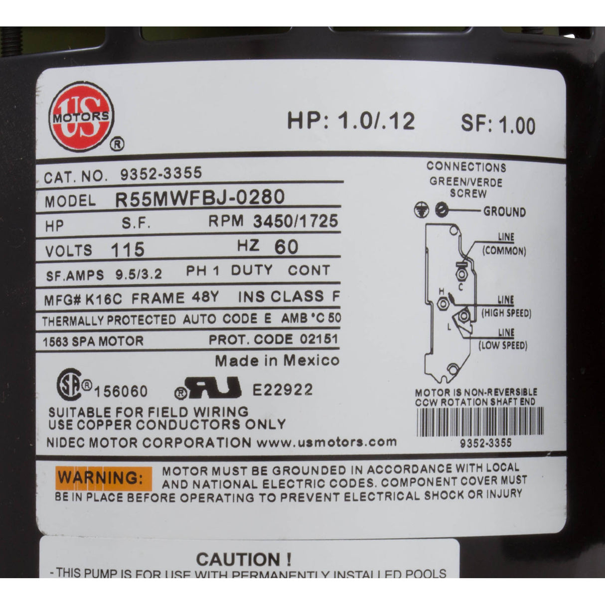 Pump, Aqua Flo FMCP, 0.75hp, 115v, 2-Spd, 48fr, 1-1/2", OEM : 02607000-1010 - Aquaflo/Gecko - 02607000-1010 - PartsForSpas.com
