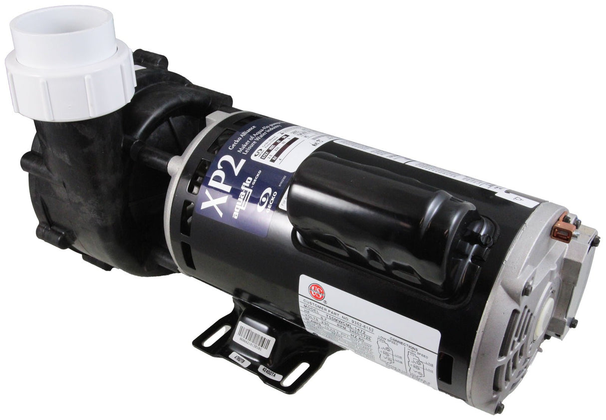 Pump, Aqua Flo XP2, 2.5hp, 230v, 2-Spd, 48fr, 2", OEM : 06125000-1040 - Aquaflo/Gecko - 06125000-1040 - PartsForSpas.com