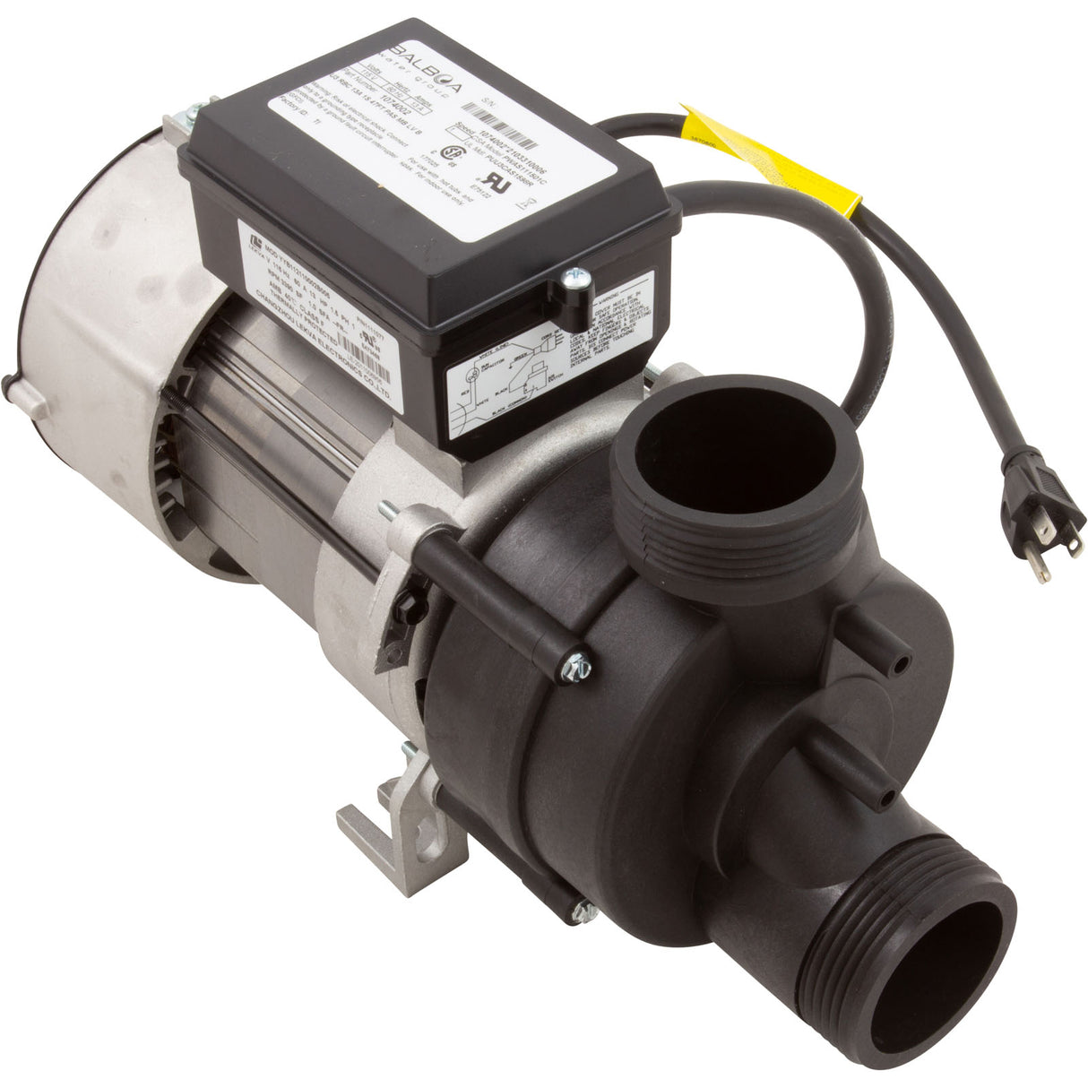 Pump, Bath, BWG Vico WOW, 1.5hp, 115v, w/Air Switch & Cord, OEM : 1074002 - Vico/Balboa - 1074002 - PartsForSpas.com