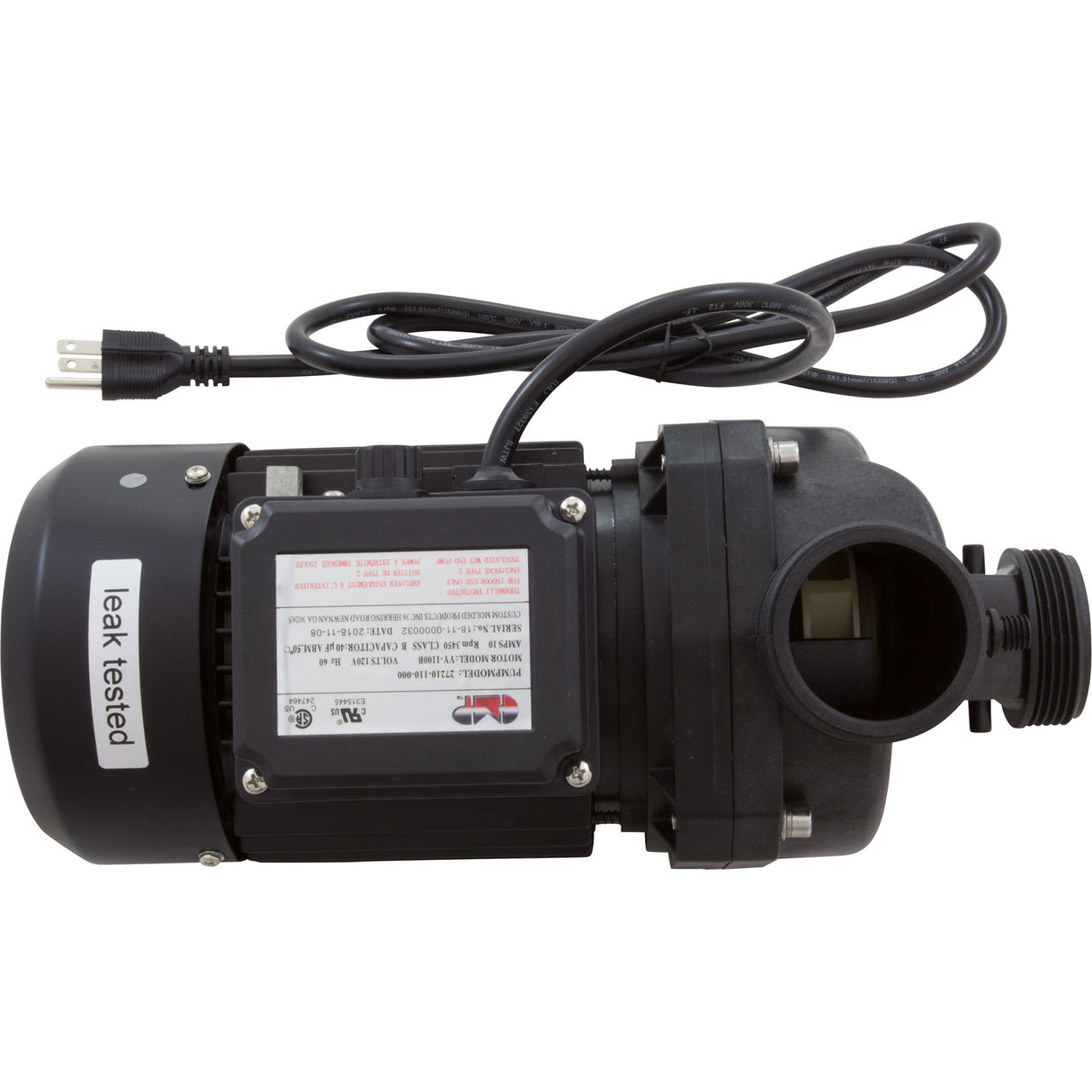 Pump, Bath, CMP Nexxus, 115v, 1-1/2"mbt, 10.0A, Nema Cord, OEM, AS : 27210-110-000