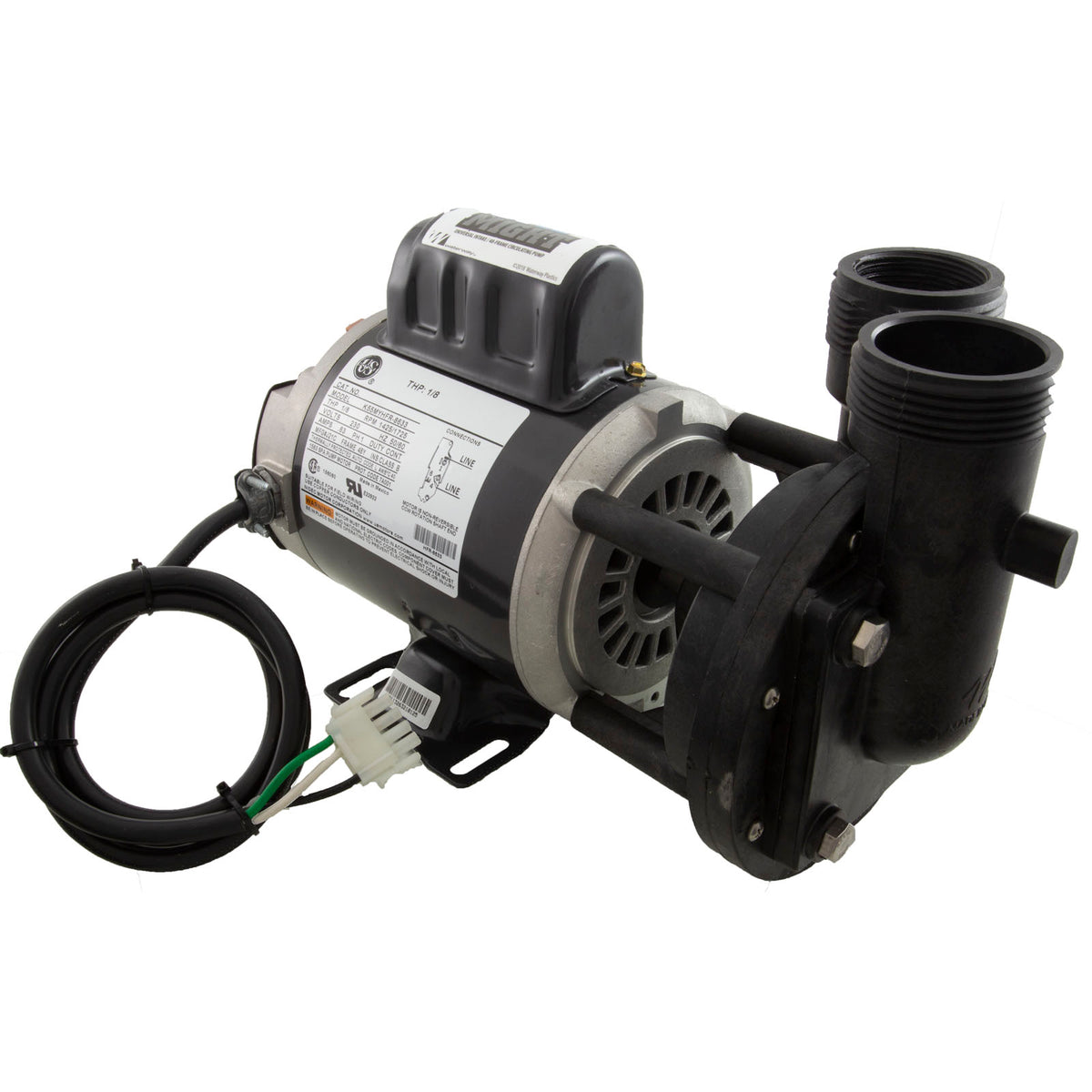 Pump, Circ, Waterway Uni-Might, 1/8hp, 230v, 1-Spd, 48Fr, 50/60Hz : 3410020-1X86