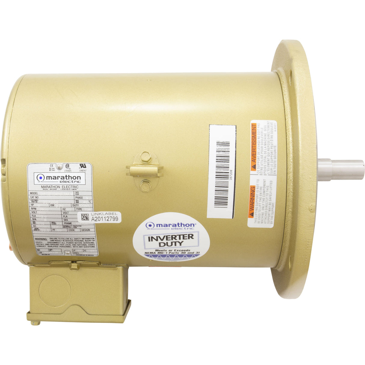 Motor, Pentair C Series, 5.0hp, 200v/208v, 3-Phase : 357206S