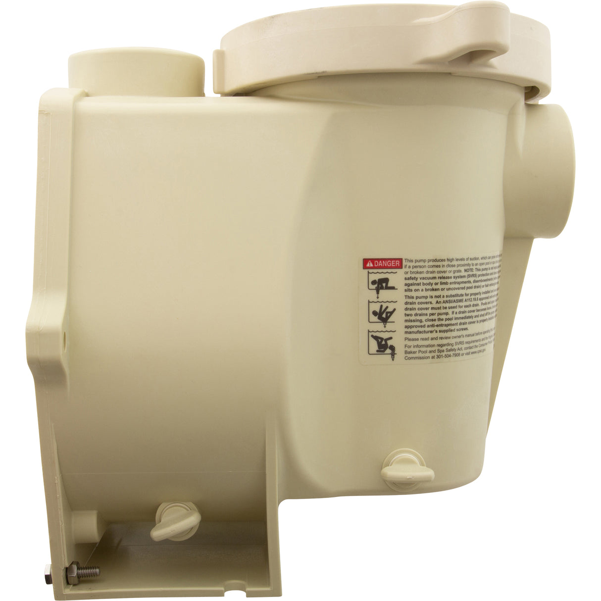 Trap Assembly, Pentair SuperFlo VS/VST, Almond : 353010Z - Pentair - 788379913113 - PartsForSpas.com
