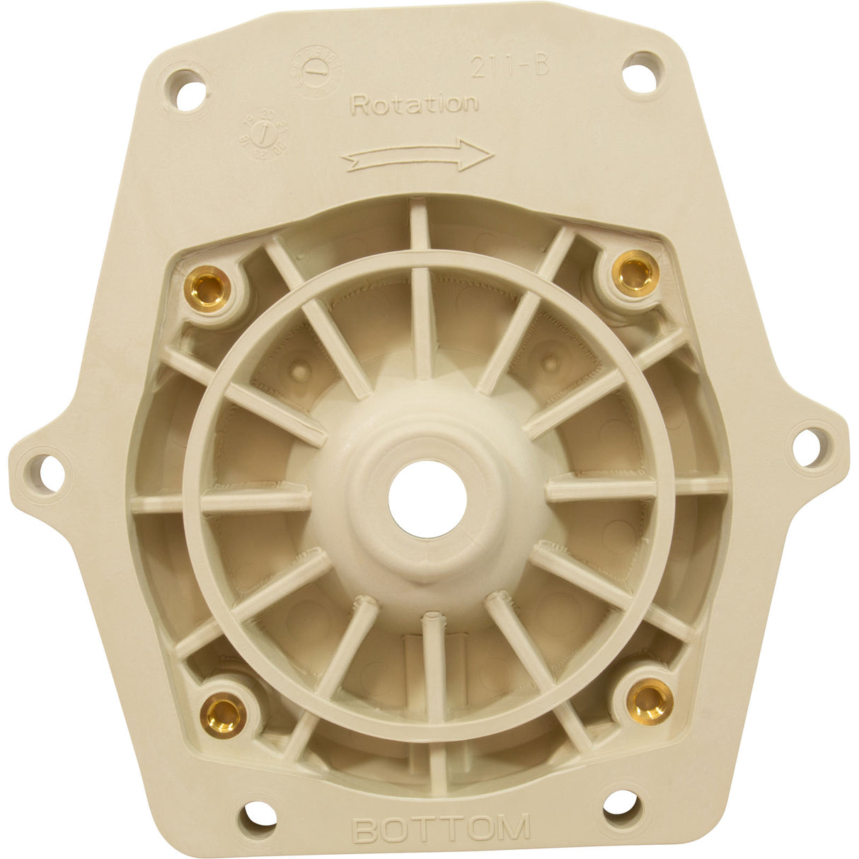 Seal Plate, Pentair Purex IntelliFlo VS, Almond, 6/94-present : 074564Z - Pentair - 788379886912 - PartsForSpas.com