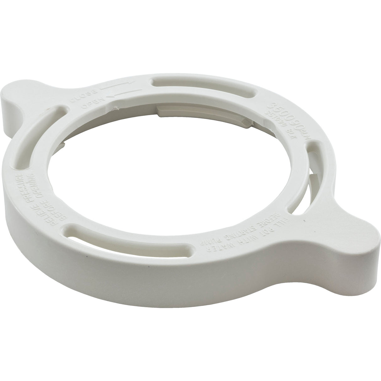 Clamp Ring, Pentair SuperFlo, Trap Lid, White : 350090 - Pentair - 350090 - PartsForSpas.com