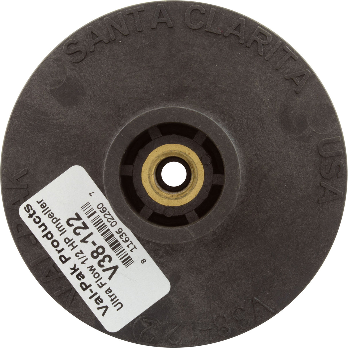Impeller, Pent Am Prod UltraFlow, 0.5hp, AntiSpin, Generic : 39005600 - Val-Pak - 811636022607 - PartsForSpas.com
