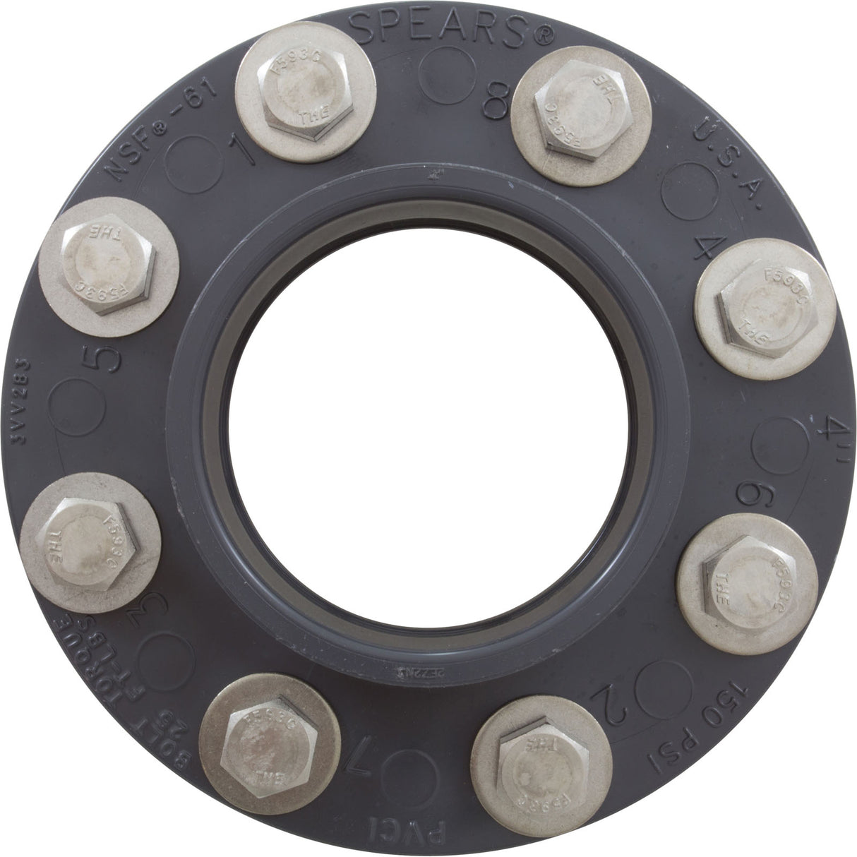 Flange Assy, Pentair EQ Series, Hair & Lint Strainer, 4" : 357262 - Pentair Pool Products - 788379703462 - PartsForSpas.com