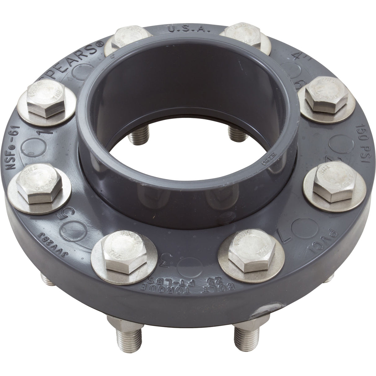Flange Assy, Pentair EQ Series, Hair & Lint Strainer, 4" : 357262 - Pentair Pool Products - 788379703462 - PartsForSpas.com