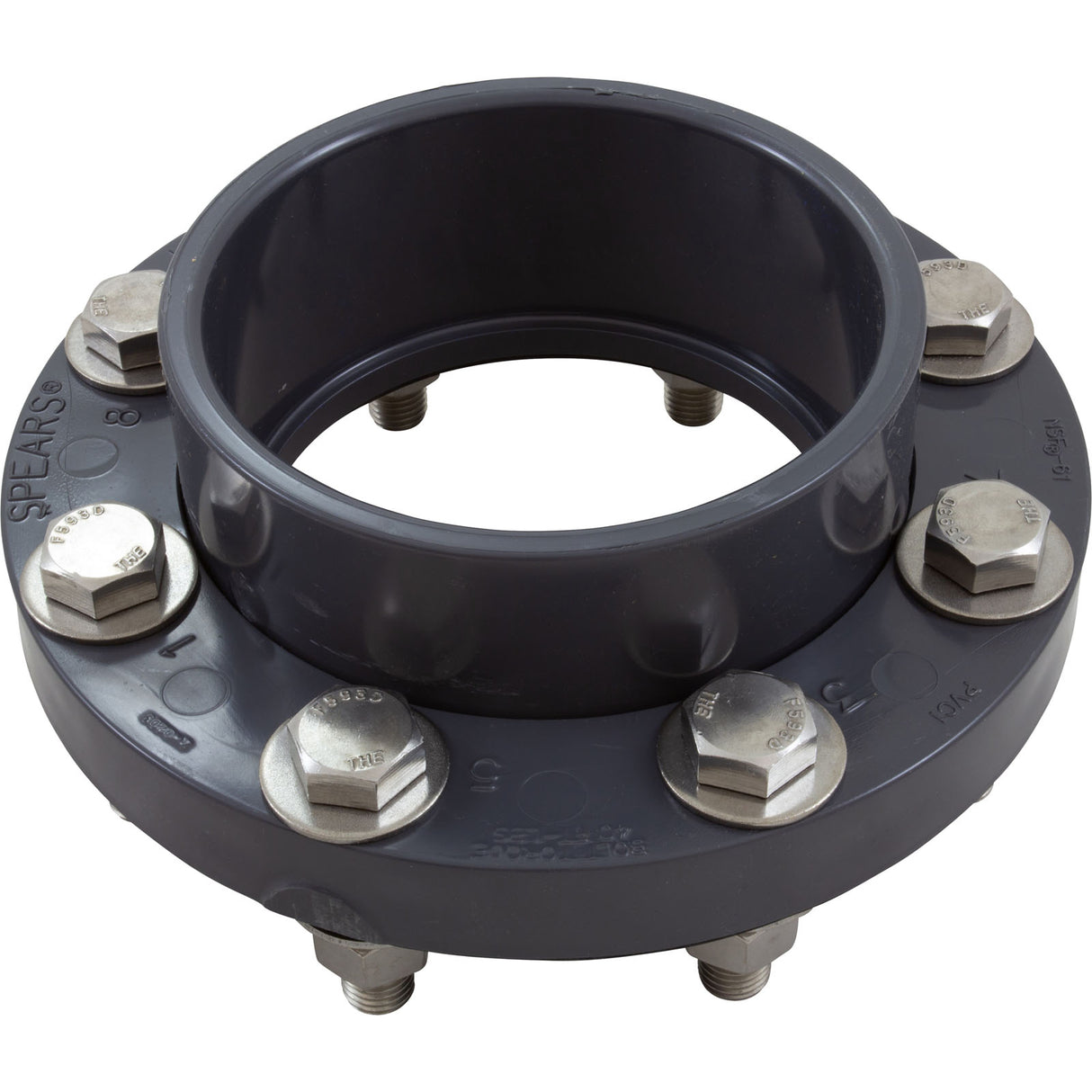Flange Assy, Pentair EQ Series, Hair & Lint Strainer, 6" : 357263 - Pentair Pool Products - 788379703479 - PartsForSpas.com