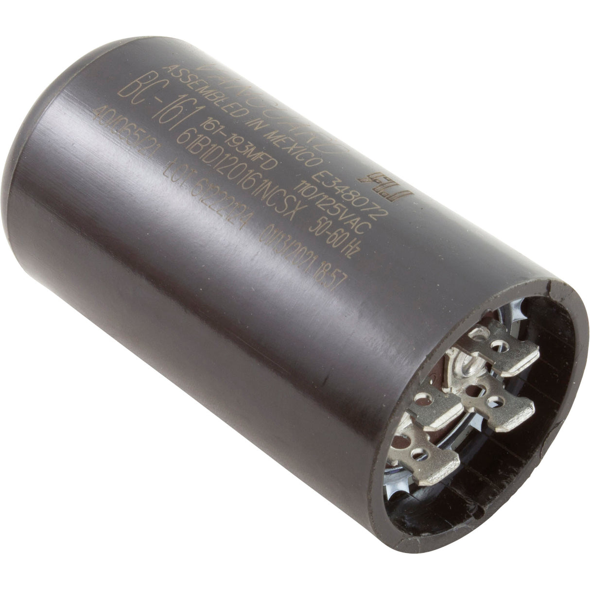 Start Capacitor, 161-193 MFD, 115v, 1-7/16" x 2-3/4" : BC-161