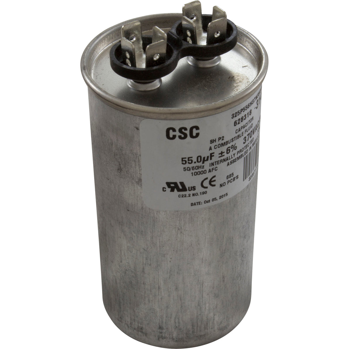 Run Capacitor, 55 MFD, 370v : 628318-314