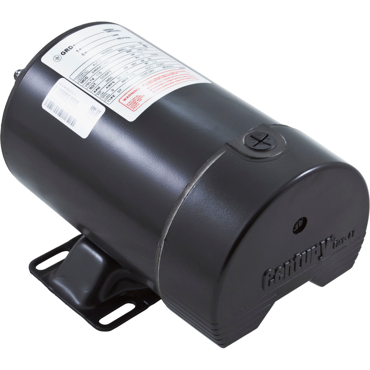 Motor, Century, 1.0 Horsepower, 115v, 1 Speed, 48 Frame : BN25V1