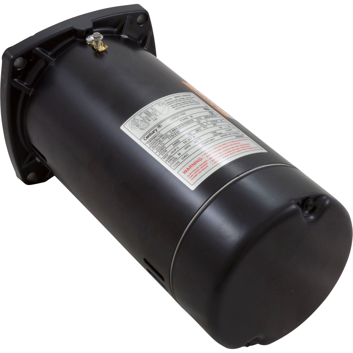 Motor, Century, 1.0hp, 115v/230v, 1-Speed, 48Y Frame : USQ1102